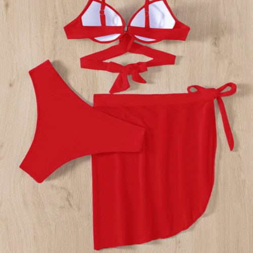 Dámska móda, doplnky - Dámske dvojdielne plavky Cati Red
