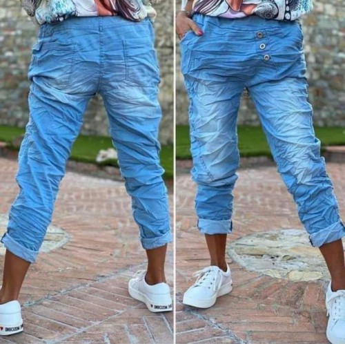 Dámska móda, doplnky - Dámske plátýnkové háremové jeans