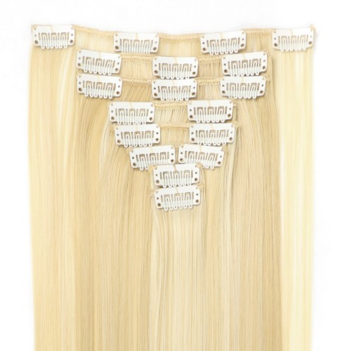 Predlžovanie vlasov, účesy - Clip in sada EXCLUSIVE - 63 cm - odtieň P22/613