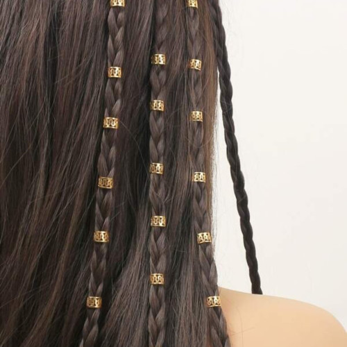 Predlžovanie vlasov, účesy - Súprava kovových prstienkov do vlasov - 40 ks