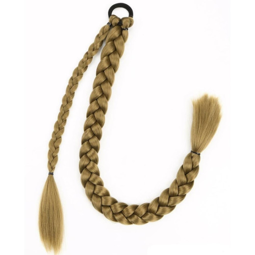 Predlžovanie vlasov, účesy - Extra dlhý pletený vrkoč z vlasov