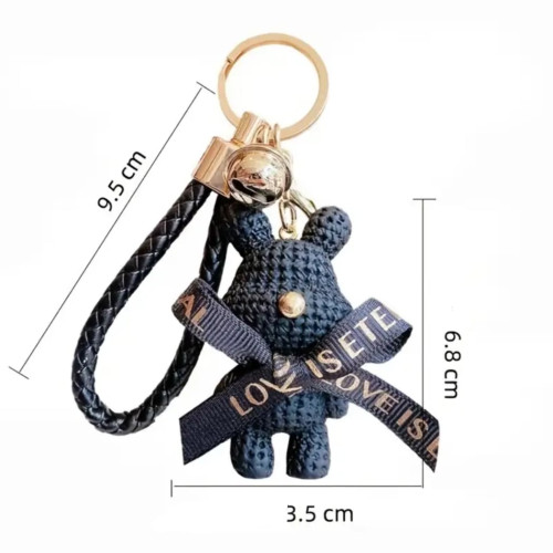 Dámska móda, doplnky - Prívesok na kľúče s rolničkou Teddy