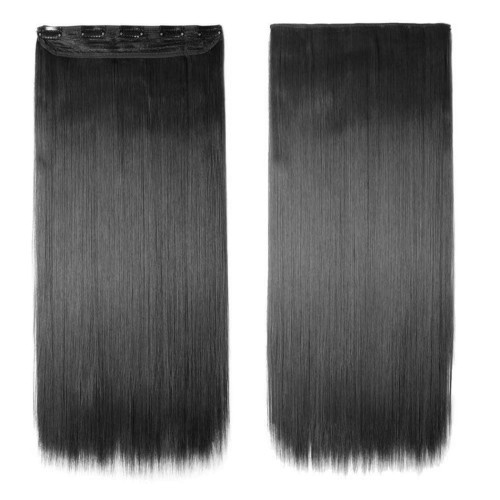 Predlžovanie vlasov, účesy - Clip in vlasy - 60 cm dlhý pás vlasov - odtieň 1#