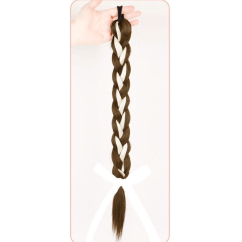 Predlžovanie vlasov, účesy - Pletený vrkoč s mašľou