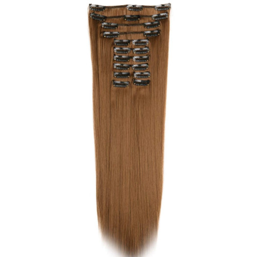 Predlžovanie vlasov, účesy - Clip in sada DE-LUXE 57 cm - odtieň 27