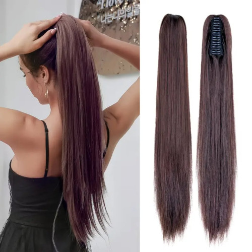Predlžovanie vlasov, účesy - Colík, vrkoč na štipci - rovný 60 cm