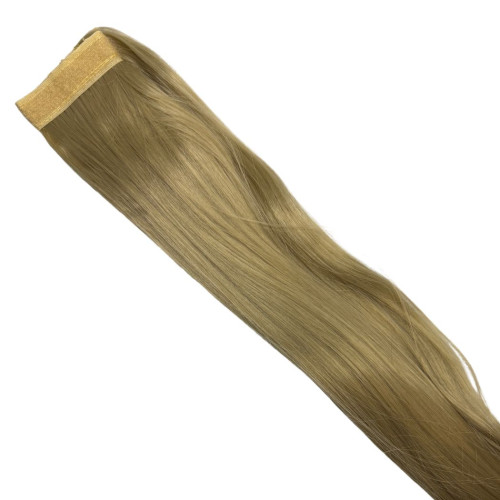 Predlžovanie vlasov, účesy - Colík - vrkoč rovný s omotávkou 57 cm