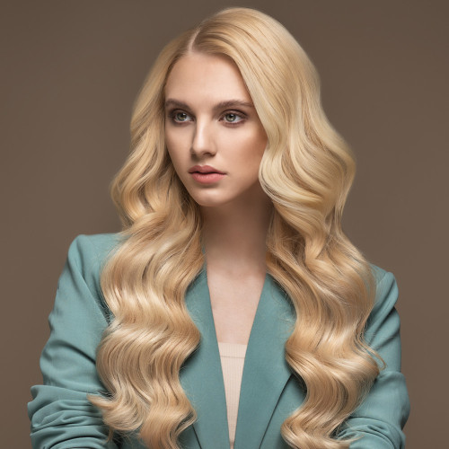 Predlžovanie vlasov, účesy - Clip In vlasy Premium 60 cm / 100 g - Blond, 100% pravé vlasy