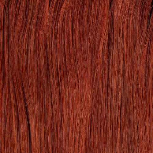 Predlžovanie vlasov, účesy - Clip In vlasy Premium 50 cm / 100 g - Tizian Red, 100% pravé vlasy