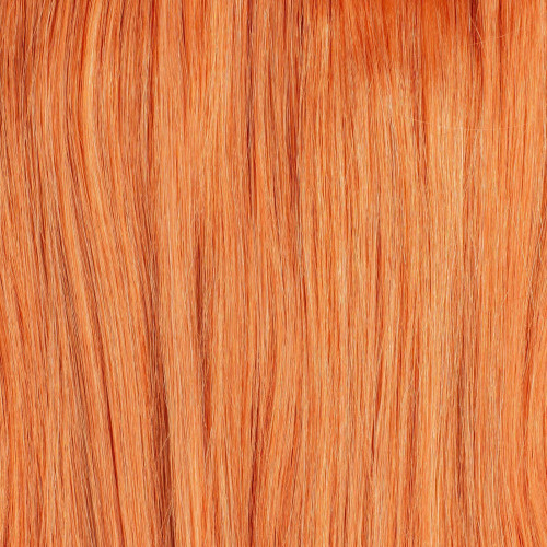 Predlžovanie vlasov, účesy - Clip In vlasy Premium 60 cm / 100 g – Orange Pepper, 100% pravé vlasy
