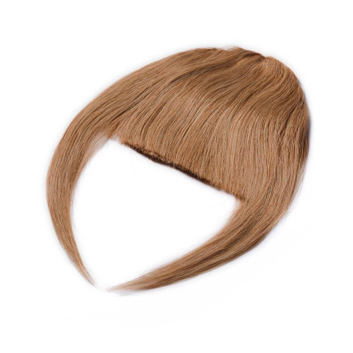 Predlžovanie vlasov, účesy - Clip In ofina Premium - oriešková blond, 100% pravé vlasy, 20 cm / 23 g