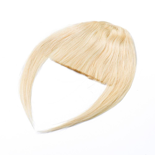 Predlžovanie vlasov, účesy - Clip In ofina Premium - blond, 20 cm / 23 g, 100% pravé ľudské vlasy