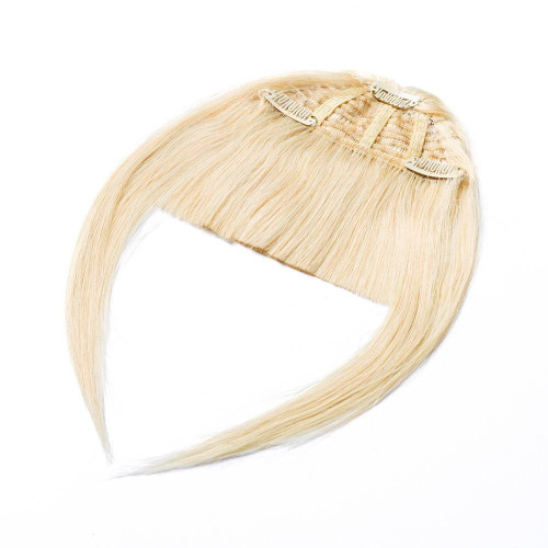 Predlžovanie vlasov, účesy - Clip In ofina Premium - blond, 20 cm / 23 g, 100% pravé ľudské vlasy