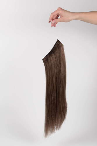 Predlžovanie vlasov, účesy - Flip In vlasy Premium – 40 cm / 80 gv odtieni svetlo hnedá