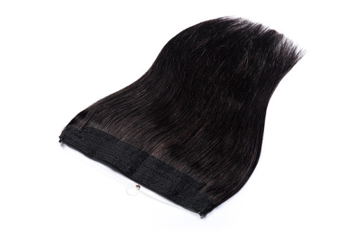 Predlžovanie vlasov, účesy - Flip In vlasy Premium – 40 cm / 80 gv odtieni tmavo hnedá