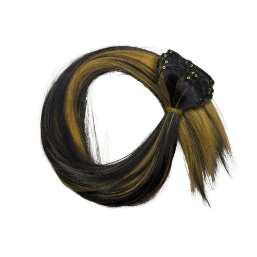 Predlžovanie vlasov, účesy - Clip in sada STANDARD - 57 cm - odtieň 1BH27