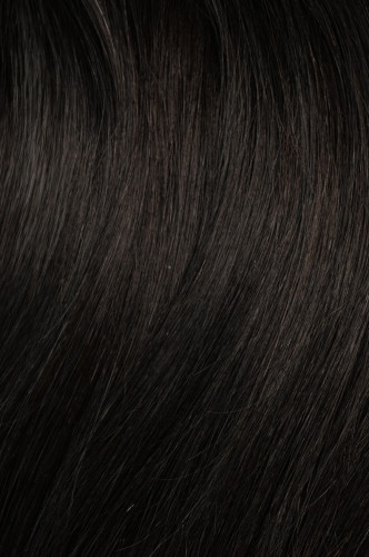 Predlžovanie vlasov, účesy - Clip in vlasy 40 cm - 9dielna sada z pravých ľudských vlasov v tmavo hnedej farbe