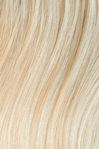 Predlžovanie vlasov, účesy - Clip in vlasy 40 cm – 9dielna sada z pravých ľudských vlasov vo farbe ľadová blond