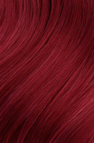 Predlžovanie vlasov, účesy - Clip in vlasy 40 cm – 9dielna sada z pravých ľudských vlasov v červenej farbe