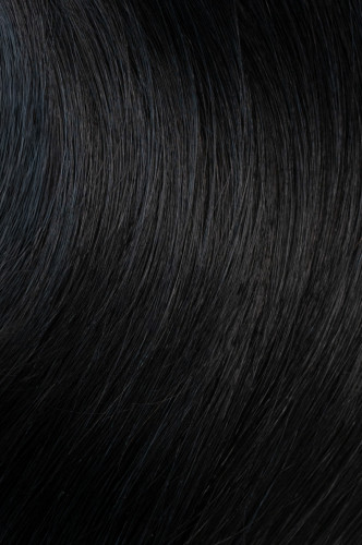 Predlžovanie vlasov, účesy - Clip in vlasy 45 cm – 9 dielna sada z pravých ľudských vlasov v čiernej farbe