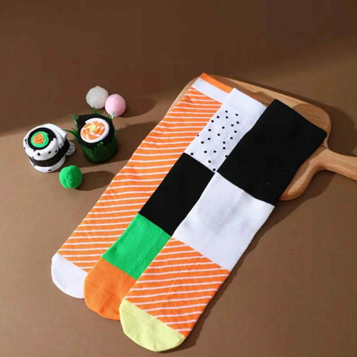 Dámska móda, doplnky - Darčekové ponožky SHI-SHI – 3 páry ponožiek v tvare jedla