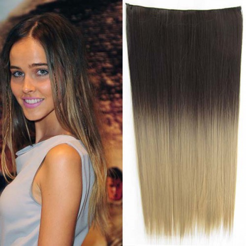 Predlžovanie vlasov, účesy - Clip in vlasy - 60 cm dlhý pás vlasov - ombre štýl - odtieň 2 T 24