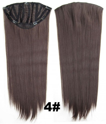 Predlžovanie vlasov, účesy - Clip in pás - Jessica 65 cm rovný - odtieň 4