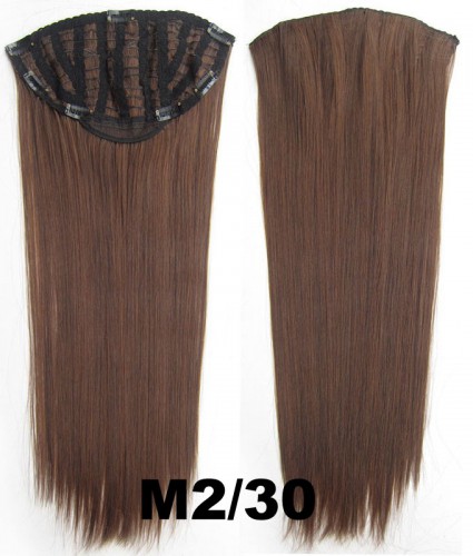 Predlžovanie vlasov, účesy - Clip in pás - Jessica 65 cm rovný - 2/30 - hnedý