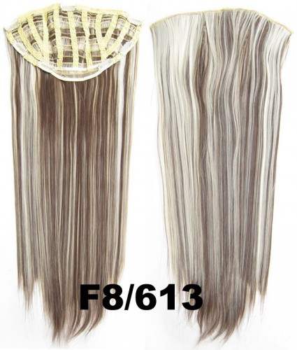 Predlžovanie vlasov, účesy - Clip in pás - Jessica 65 cm rovný - odtieň F8/613