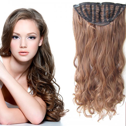 Predlžovanie vlasov, účesy - Clip in pás Jessica 60 cm vlnitý - odtieň M4/30
