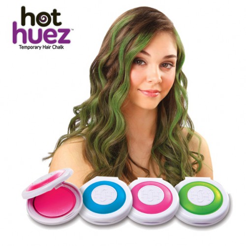 Predlžovanie vlasov, účesy - Hot Huez - umývateľné vlasové farby s rýchlym aplikátorom