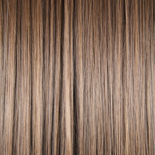 Predlžovanie vlasov, účesy - Clip in vlasový pás - lokne 55 cm - odtieň 4/30 - hnedý mix