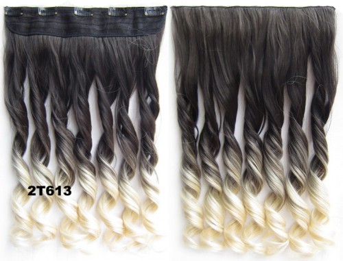 Predlžovanie vlasov, účesy - Clip in vlasy - pás, lokne - ombre - odtieň 2 T 613