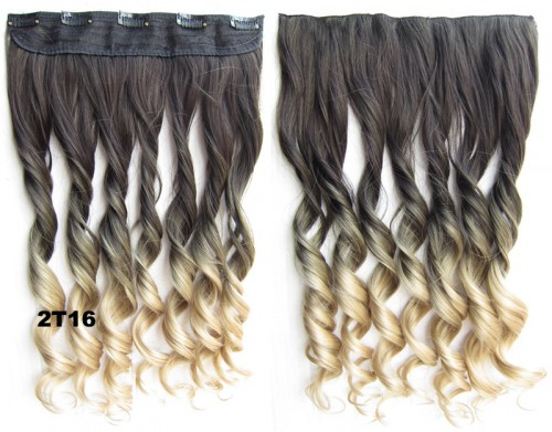 Predlžovanie vlasov, účesy - Clip in vlasy - pás, lokne - ombre - odtieň 2 T 16