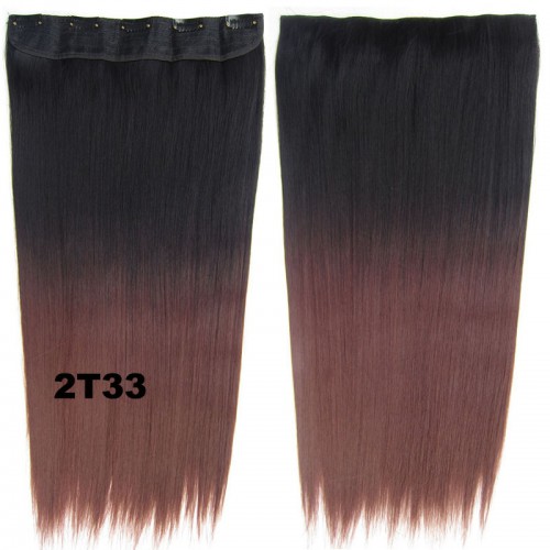 Predlžovanie vlasov, účesy - Clip in vlasy - rovný pás - ombre - odtieň 2 T 33