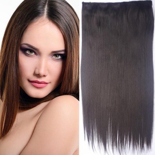 Predlžovanie vlasov, účesy - Clip in vlasy - 60 cm dlhý pás vlasov - odtieň 6