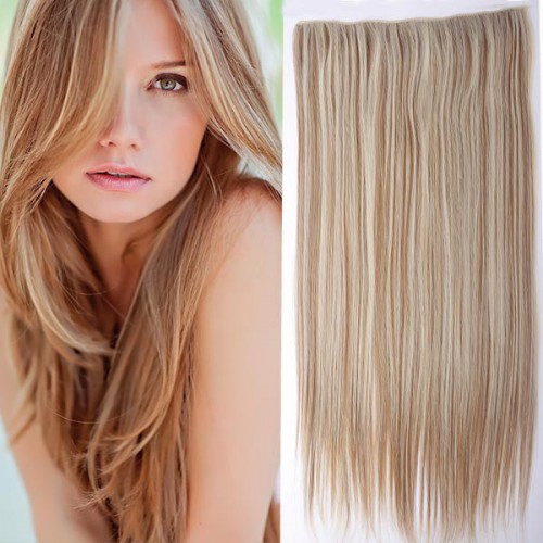 Predlžovanie vlasov, účesy - Clip in vlasy - 60 cm dlhý pás vlasov - odtieň F27/613