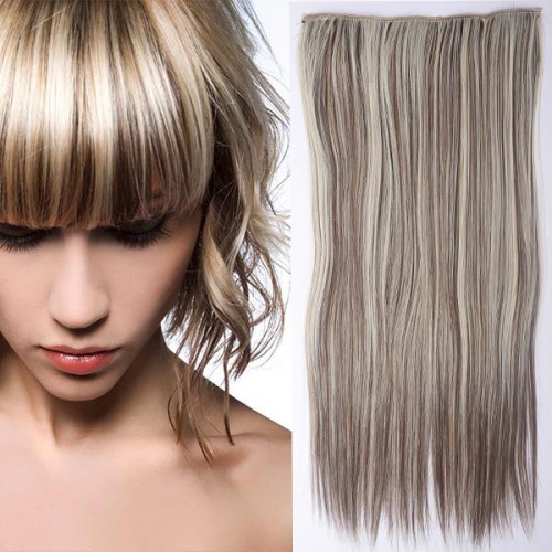 Predlžovanie vlasov, účesy - Clip in vlasy - 60 cm dlhý pás vlasov - odtieň F8/613