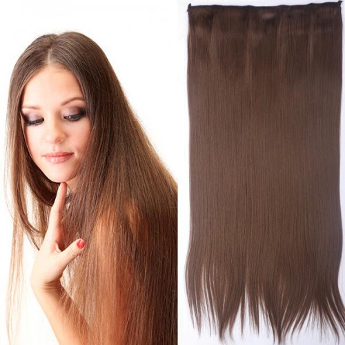 Predlžovanie vlasov, účesy - Clip in vlasy - 60 cm dlhý pás vlasov - odtieň 10