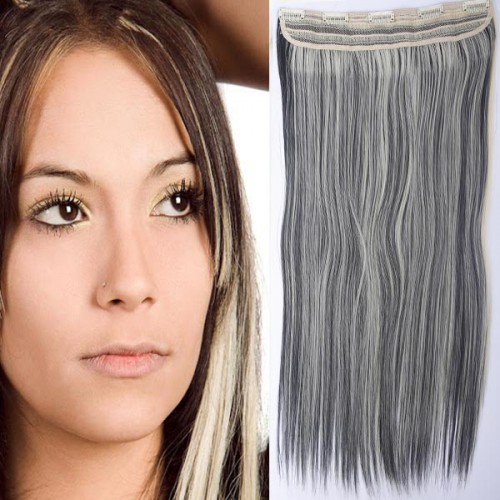 Predlžovanie vlasov, účesy - Clip in vlasy - 60 cm dlhý pás vlasov - odtieň 1B/613