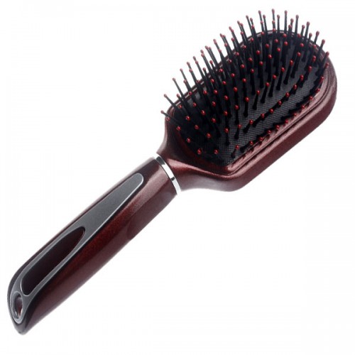 Predlžovanie vlasov, účesy - Špeciálna kefa na CLIP IN vlasy Burgundy Comb