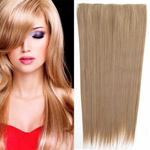Predlžovanie vlasov, účesy - Clip in vlasy - 60 cm dlhý pás vlasov - odtieň M12/24