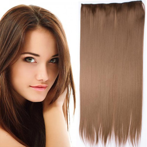 Predlžovanie vlasov, účesy - Clip in vlasy - 60 cm dlhý pás vlasov - odtieň 6A