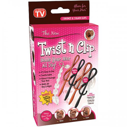 Predlžovanie vlasov, účesy - Spony do vlasov Twist n Clip