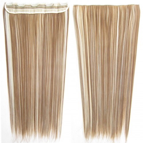 Predlžovanie vlasov, účesy - Clip in vlasy - 60 cm dlhý pás vlasov - odtieň F613/12