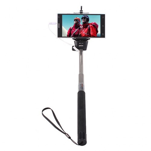 Dámska móda, doplnky - Teleskopická selfie tyč so spúšťou