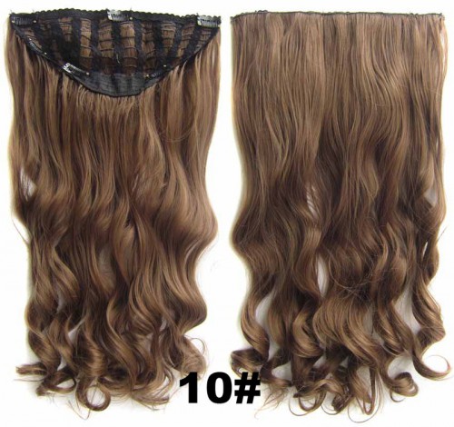 Predlžovanie vlasov, účesy - Clip in pás Jessica 60 cm vlnitý - odtieň 10