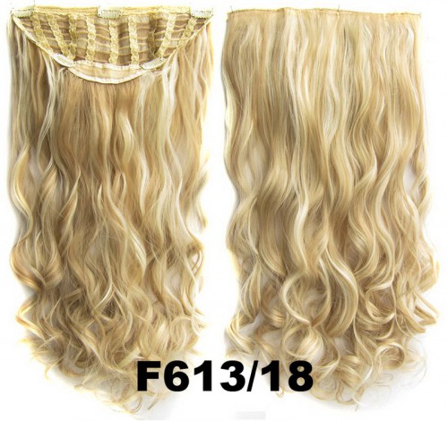 Predlžovanie vlasov, účesy - Clip in pás Jessica 60 cm vlnitý - odtieň F613/18