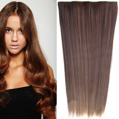 Predlžovanie vlasov, účesy - Clip in vlasy - 60 cm dlhý pás vlasov - odtieň F6A/4