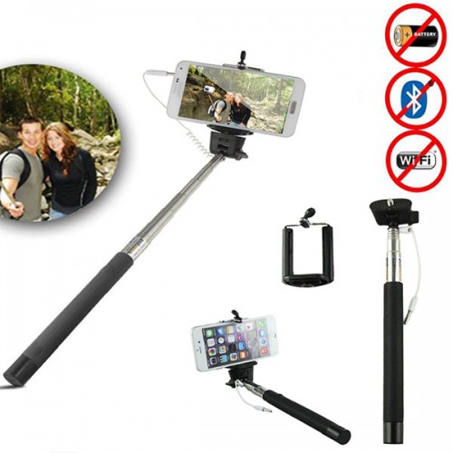 Dámska móda, doplnky - Teleskopická selfie tyč so spúšťou
